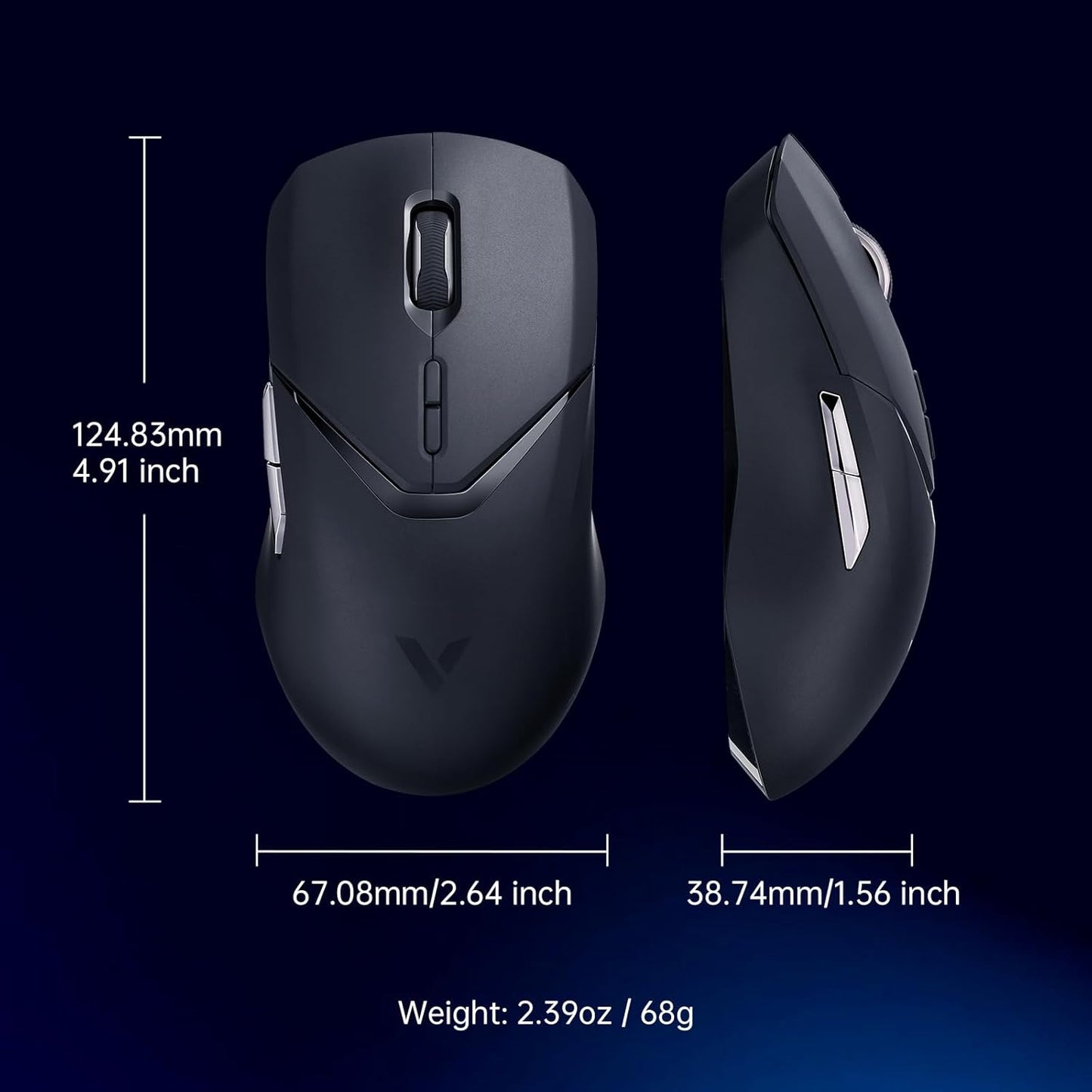 RAPOO VT9Pro Wireless, Gaming Mouse 26K DPI Lightweight Esports Mouse with 10 Buttons