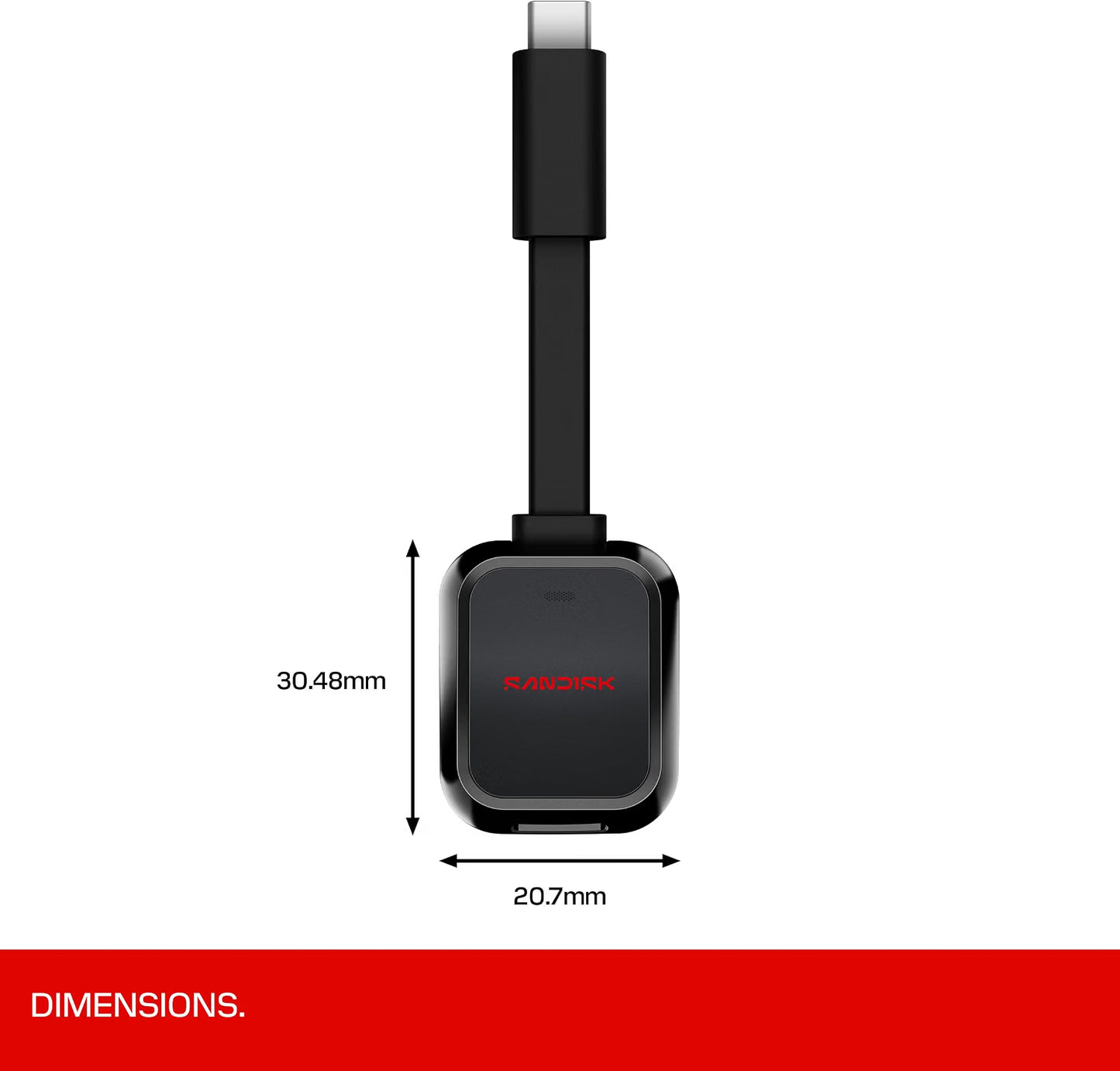 SanDisk QuickFlow Micro SD Card UHS-II USB-C Reader
