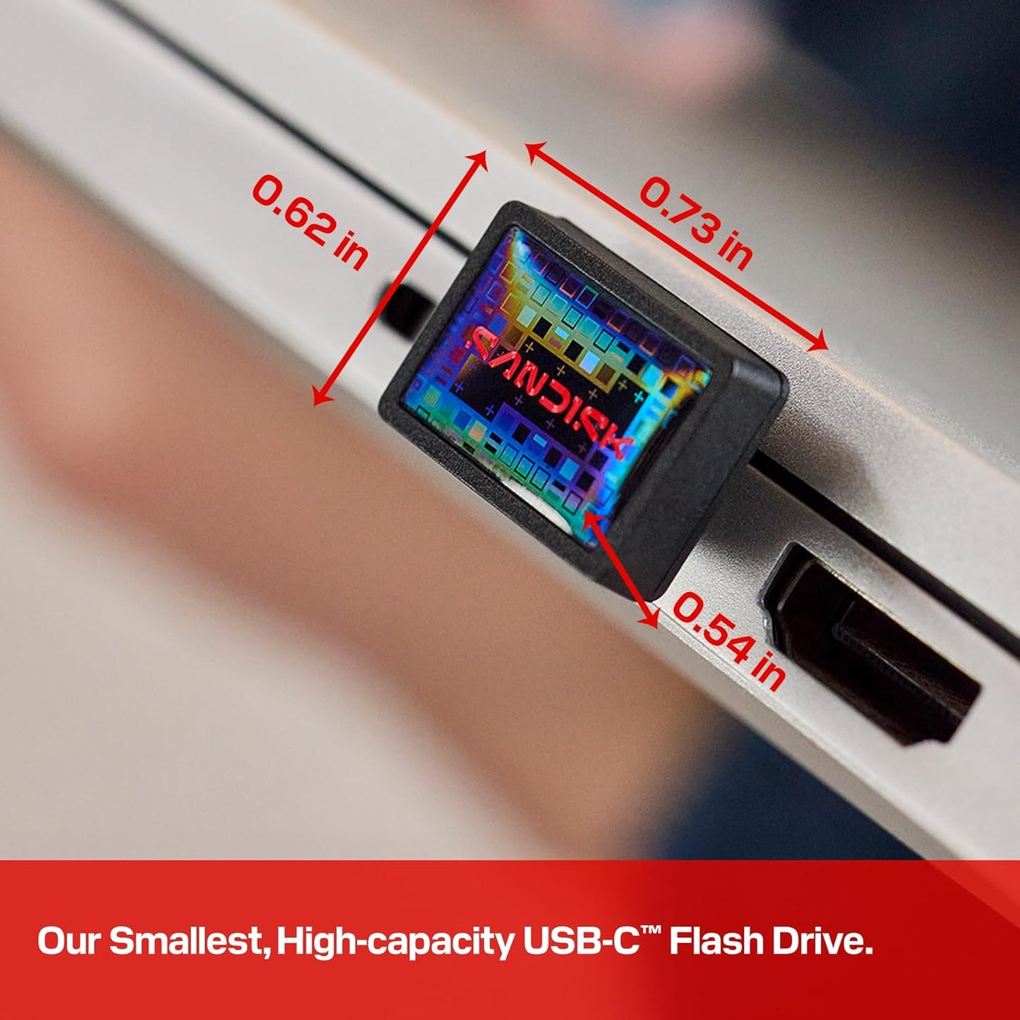 SANDISK Extreme Fit USB-C Flash Drive – USB 3.2 Gen 1, Up to 400MB/s