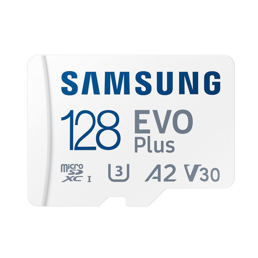 Samsung EVO Plus microSD Memory Card with Adapter UHS-1 SDR104 – 128GB microSDXC Memory Card