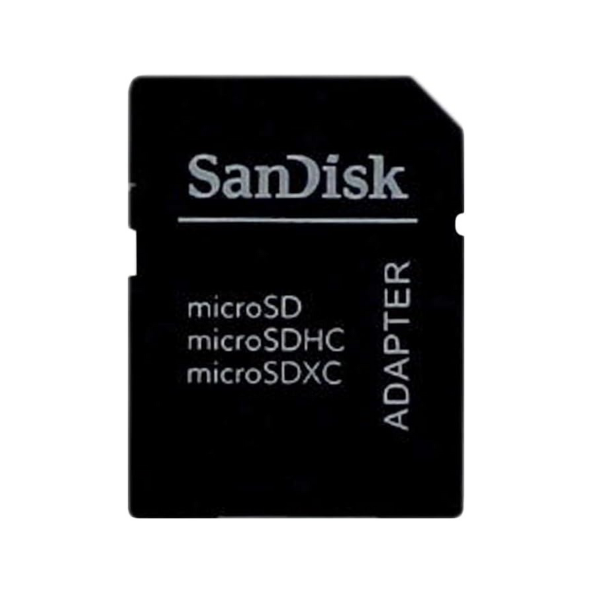 SanDisk microSD to SD adapter – front view of the adapter