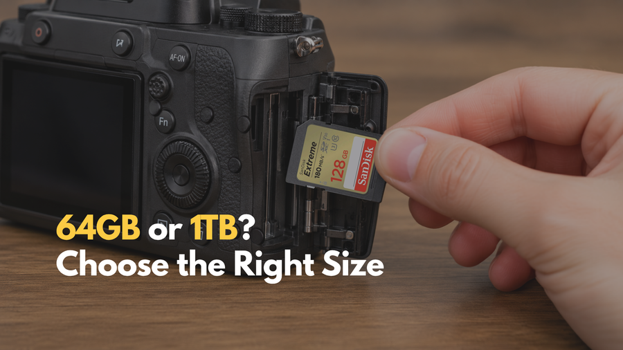 Hand inserting an SD memory card into a digital camera card slot