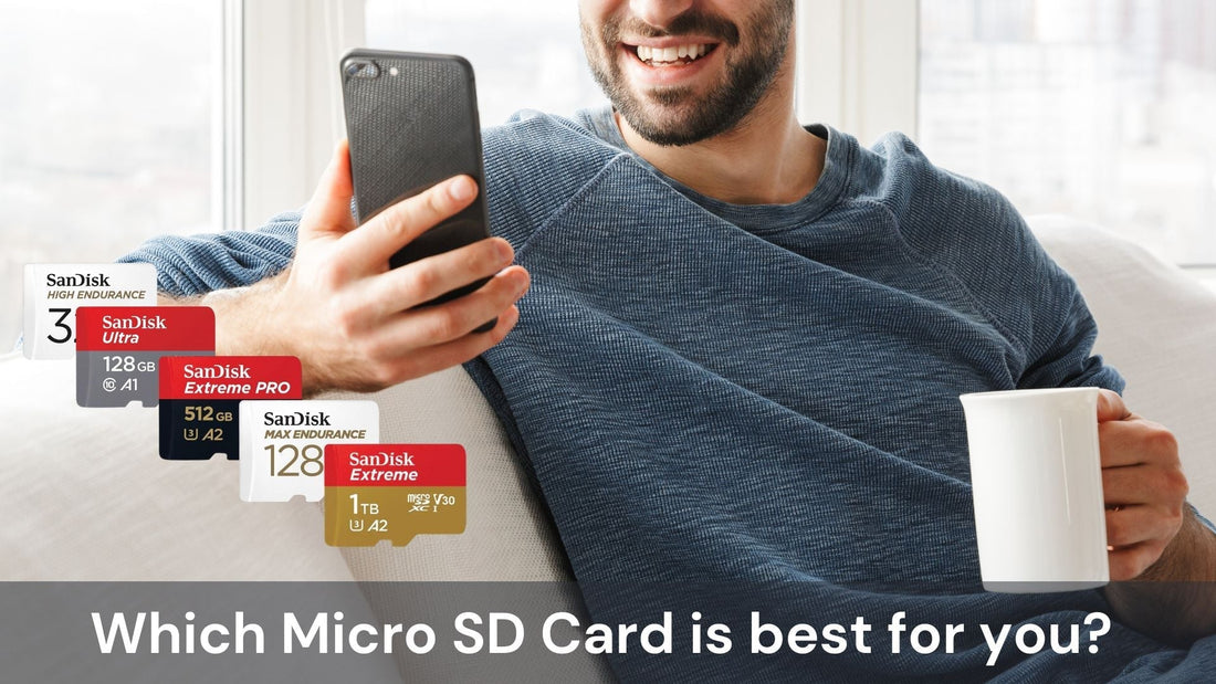 SanDisk microSD card comparison chart: Ultra vs Extreme vs Extreme PRO vs High Endurance vs Max Endurance (Canada)