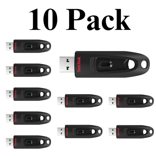 10 Pack SanDisk Ultra USB 3.0 Flash Drive – high-speed, reliable USB 3.0 flash drives bulk pack for fast data transfer and secure storage
