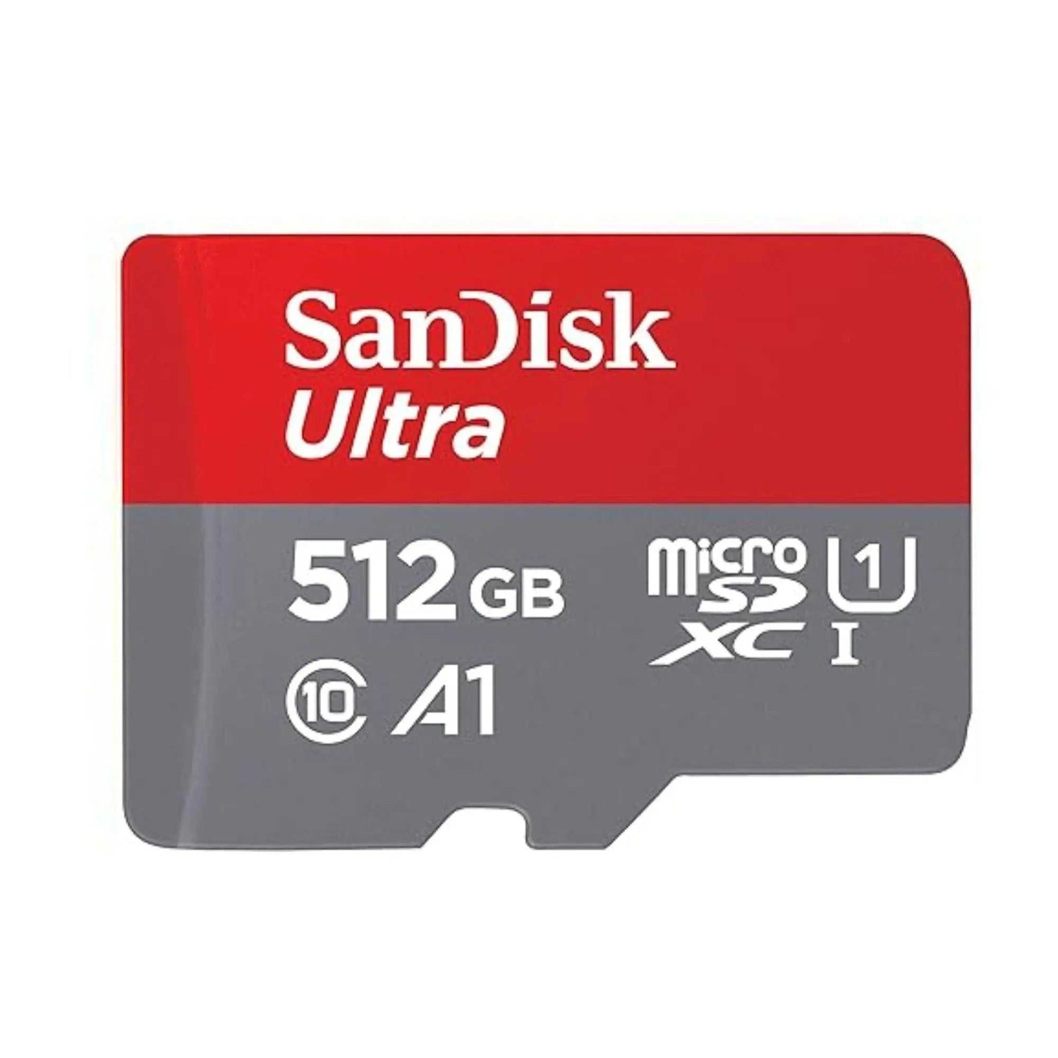 SanDisk Ultra MicroSDXC UHS-I Memory Card 512GB, Class 10, A1-rated, suitable for Android devices.