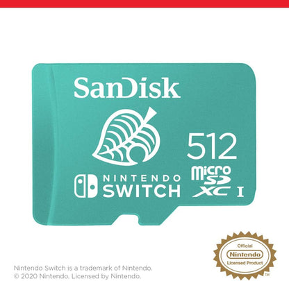 Carte microSDXC SanDisk 512 Go, sous licence Nintendo Switch, carte micro SD 