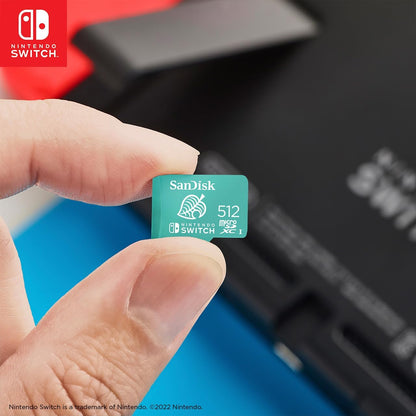 Carte microSDXC SanDisk 512 Go, sous licence Nintendo Switch, carte micro SD 