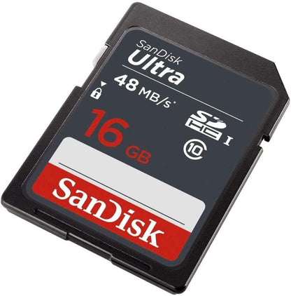 10 Pack SanDisk Ultra SDHC UHS-I SD Memory Card - C10, Full HD Video Compatible