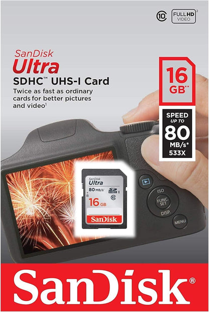 SanDisk Ultra SDXC UHS-I SD Memory Card – C10, U1, Full HD Video Compatible