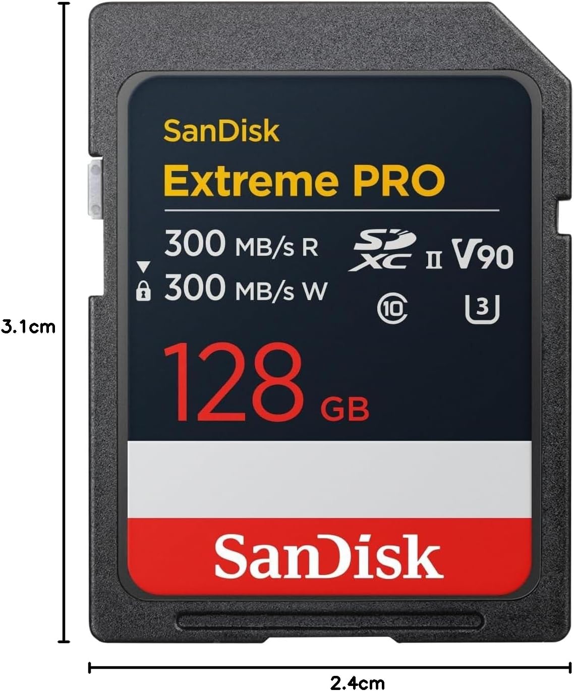 SanDisk Extreme PRO SDXC UHS-II SD Memory Card – V90, U3, C10, 8K & 4K UHD Compatible