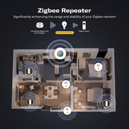 THIRDREALITY Zigbee Smart Color Bulb ZL1 4 Pack, Hub Required,Compatible with Home Assistant