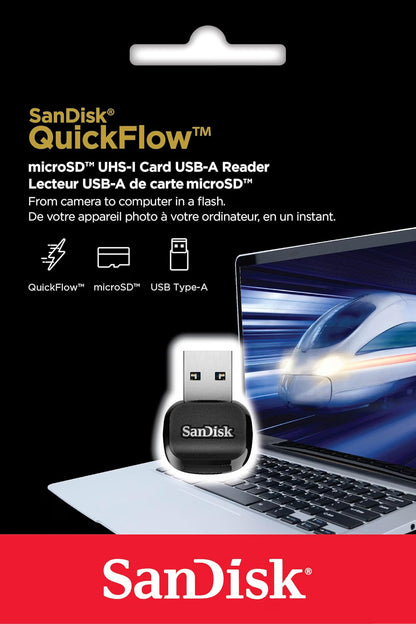 SanDisk QuickFlow microSD UHS-I Card Reader with USB-A