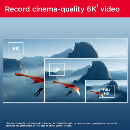 SanDisk Extreme PRO SDXC UHS-II SD Memory Card – V60, U3, 6K & 4K UHD