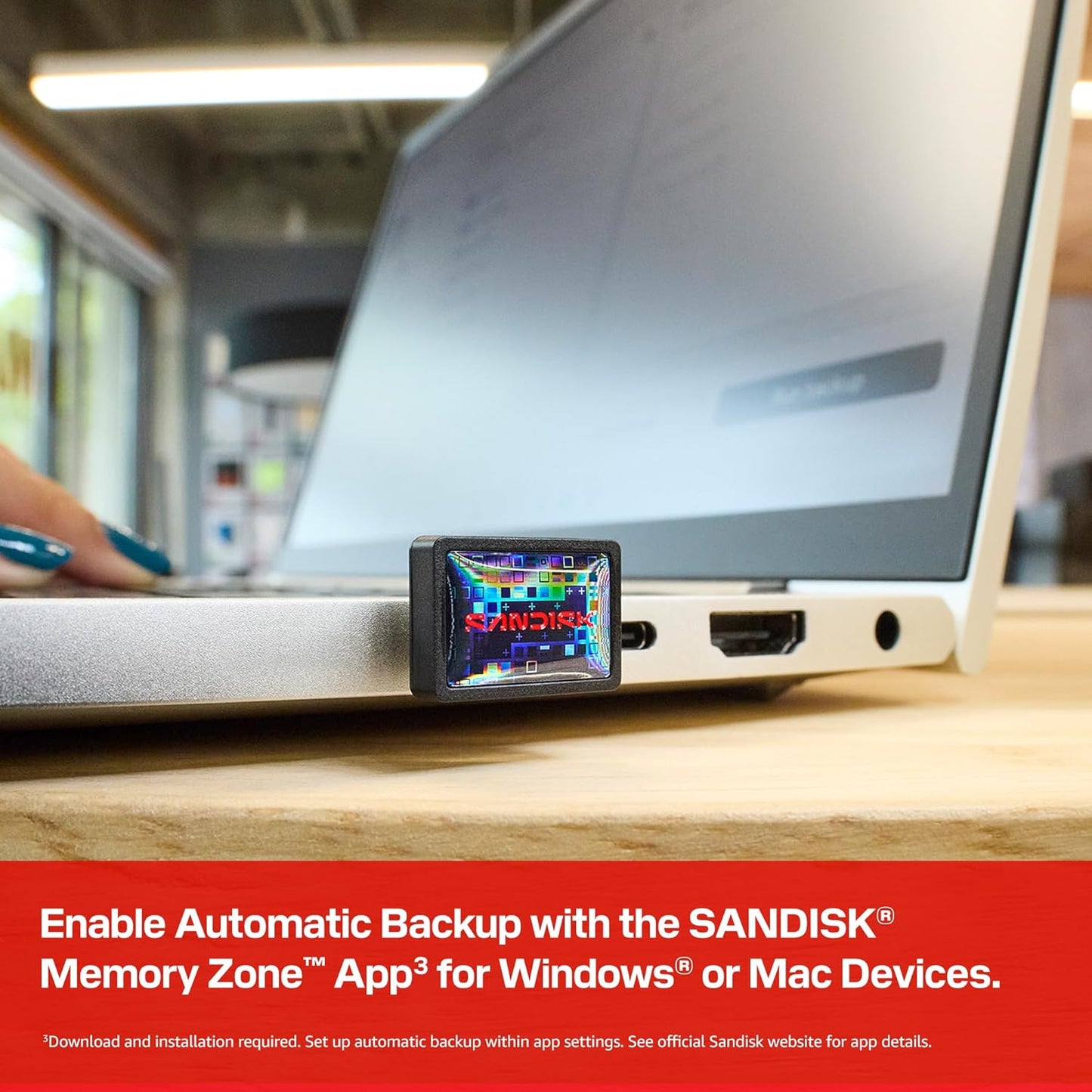 SANDISK Extreme Fit USB-C Flash Drive – USB 3.2 Gen 1, Up to 400MB/s
