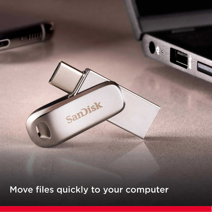 10 Pack SanDisk Ultra Dual Drive Luxe USB Type-C, Bulk Flash Drives for Smartphones and PCs