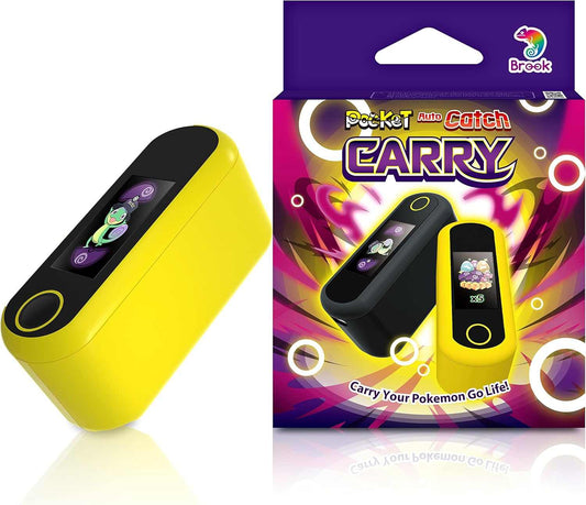 Brook Pocket Auto Catch Carry – Dual Accounts Portable Auto Catcher Accessory for Pocket Monsters, Pika Yellow Edition