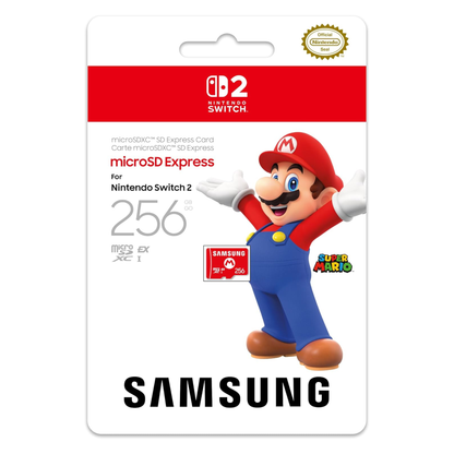 Carte microSD Express Samsung de 256 Go, carte Micro SD pour Nintendo Switch 2