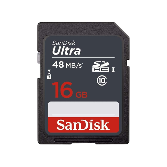 Carte mémoire SanDisk Ultra SDHC UHS-I SD - C10, compatible vidéo Full HD - 32 Go
