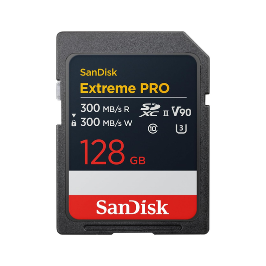 SanDisk Extreme PRO SDXC UHS-II SD Memory Card – V90, U3, C10, 8K & 4K UHD Compatible