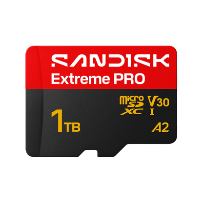 SanDisk Extreme PRO microSDXC UHS-I Memory Card – New Generation with SD Adapter, U3, A2, C10, 4K UHD