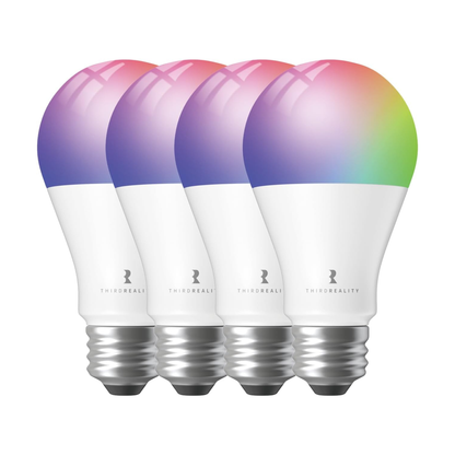 THIRDREALITY Zigbee Smart Color Bulb ZL1 4 Pack, Hub Required,Compatible with Home Assistant