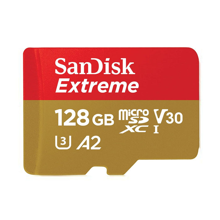 SanDisk Extreme microSDHC UHS-I Memory Card with SD Adapter – U3, A2, C10, 4K UHD