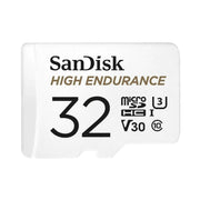 Carte mémoire microSDXC SanDisk High Endurance Video UHS-I avec adaptateur SD – U3, C10, V30, 4K UHD