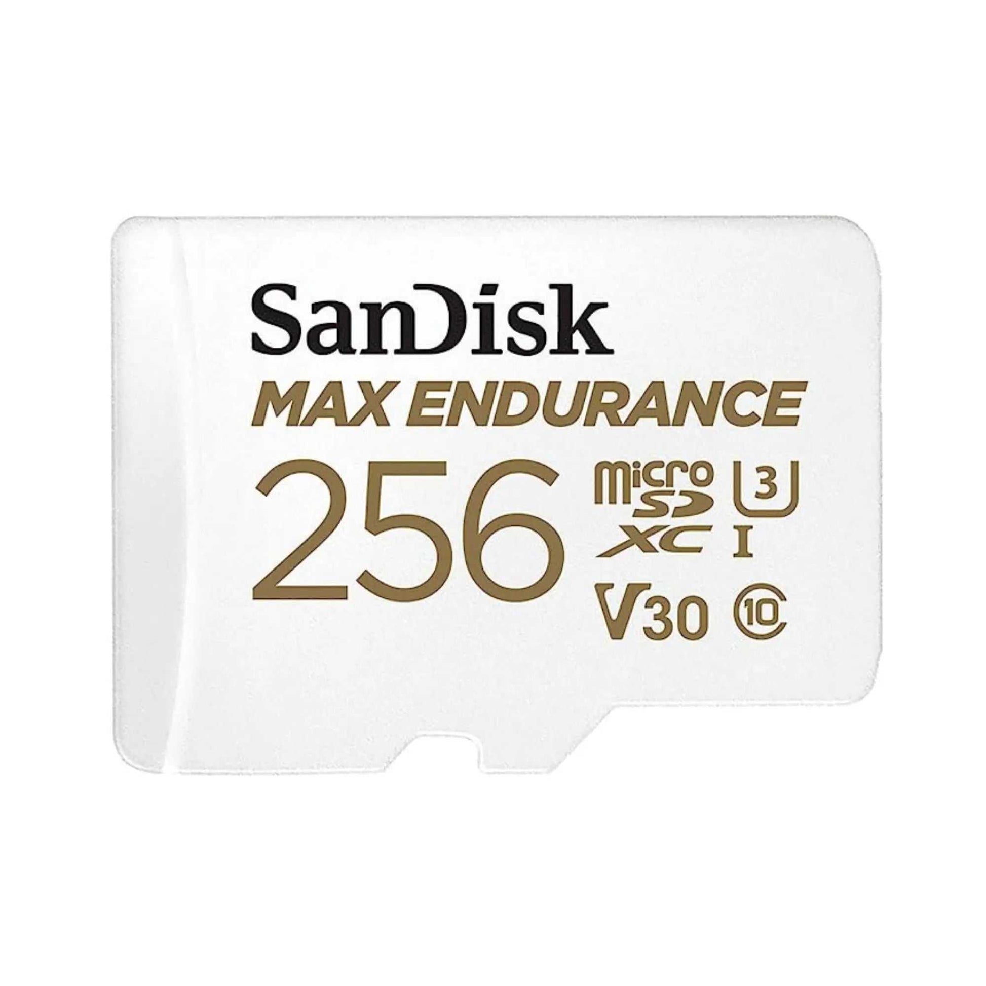 SanDisk Max Endurance MicroSDXC Card 256GB – high-capacity, high-durability microSD card ideal for security and surveillance cameras