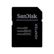 Adaptateur SanDisk microSD vers SD, adaptateur de carte mémoire pour appareils photo, ordinateurs portables et lecteurs de cartes