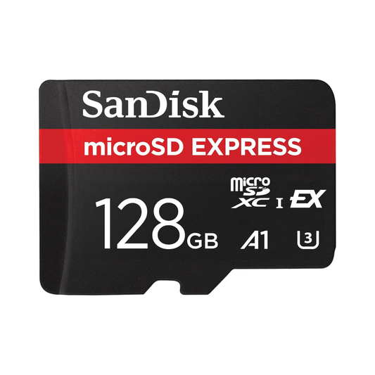 Express 128GB microSDXC – front view of the card