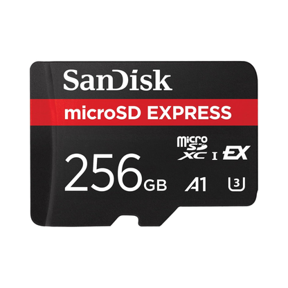 Express 256GB microSDXC – front view of the card
