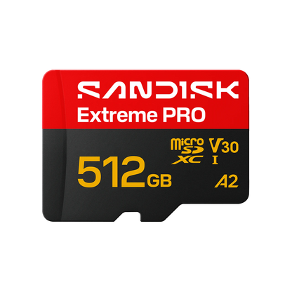 SanDisk Extreme PRO microSDXC UHS-I Memory Card – New Generation with SD Adapter, U3, A2, C10, 4K UHD