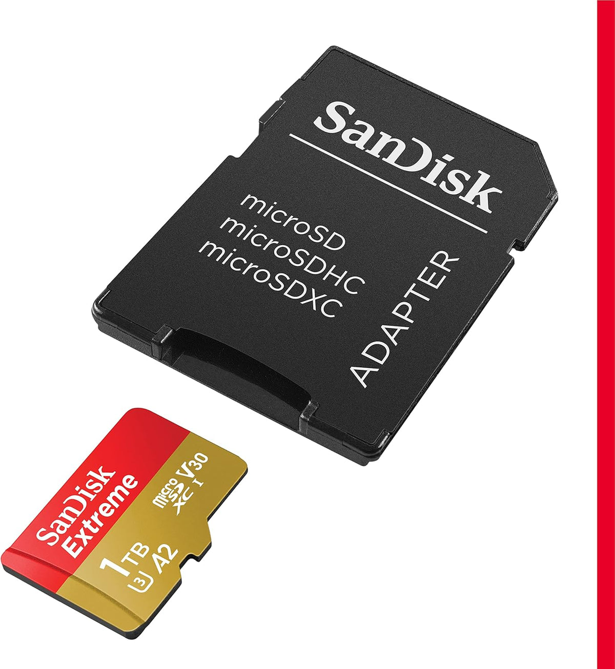 Extreme 1TB microSDXC – card with SD adapter