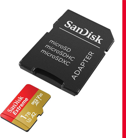 Extreme 1TB microSDXC – card with SD adapter