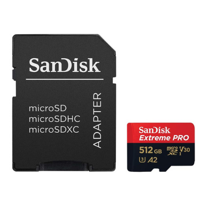 Extreme PRO 512GB microSDXC – card with SD adapter