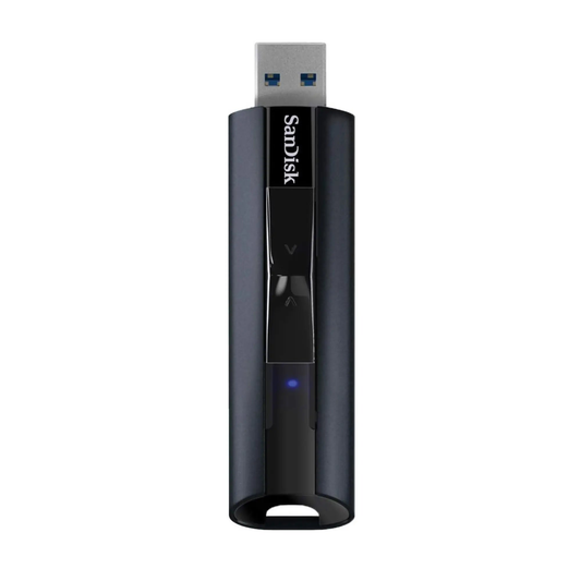 Extreme PRO USB 3.2 solid state flash drive – front view of the flash drive