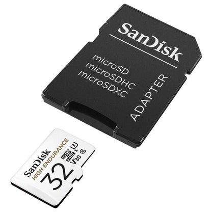 High Endurance 32GB microSDHC – card with SD adapter