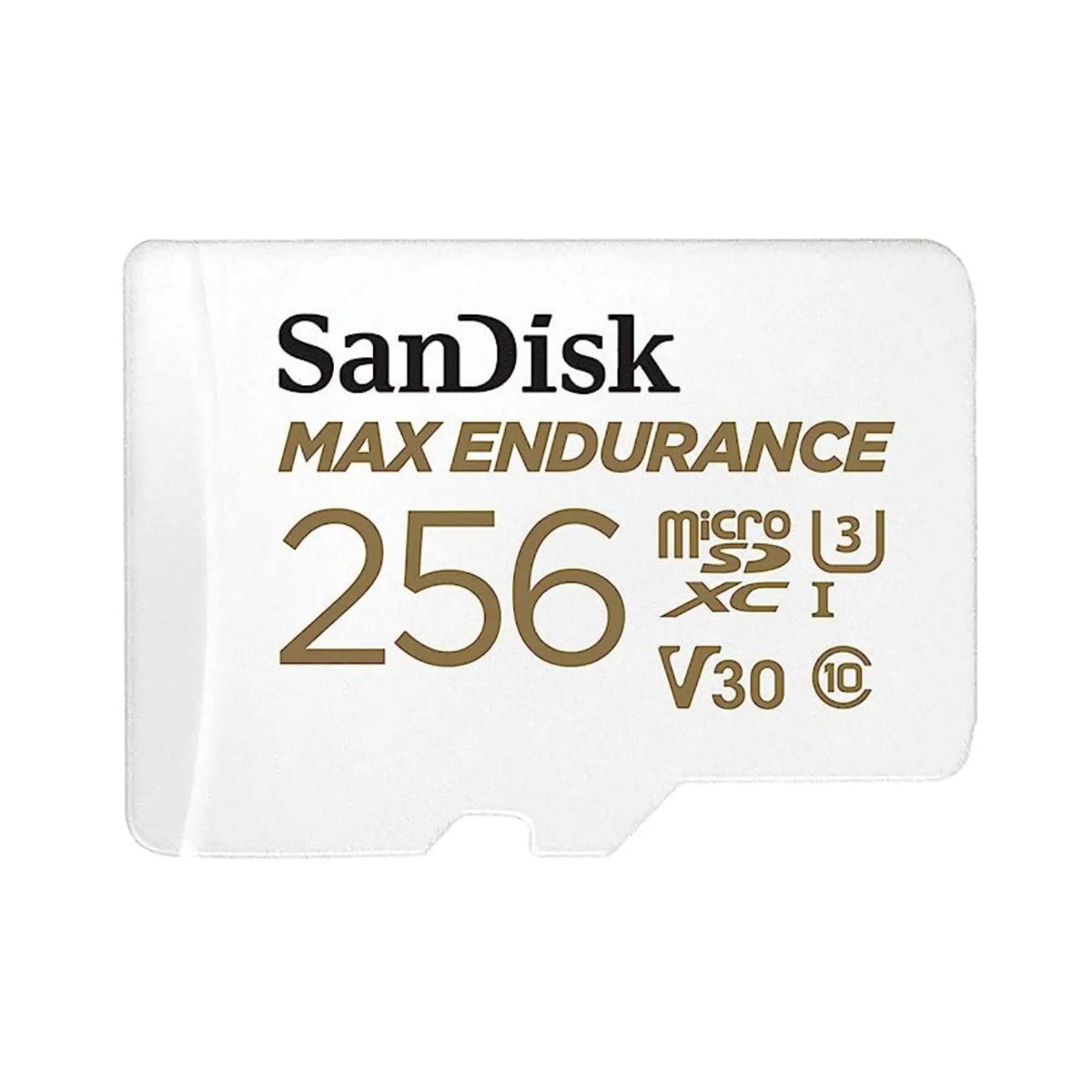 MAX Endurance 256GB microSDXC – front view of the card