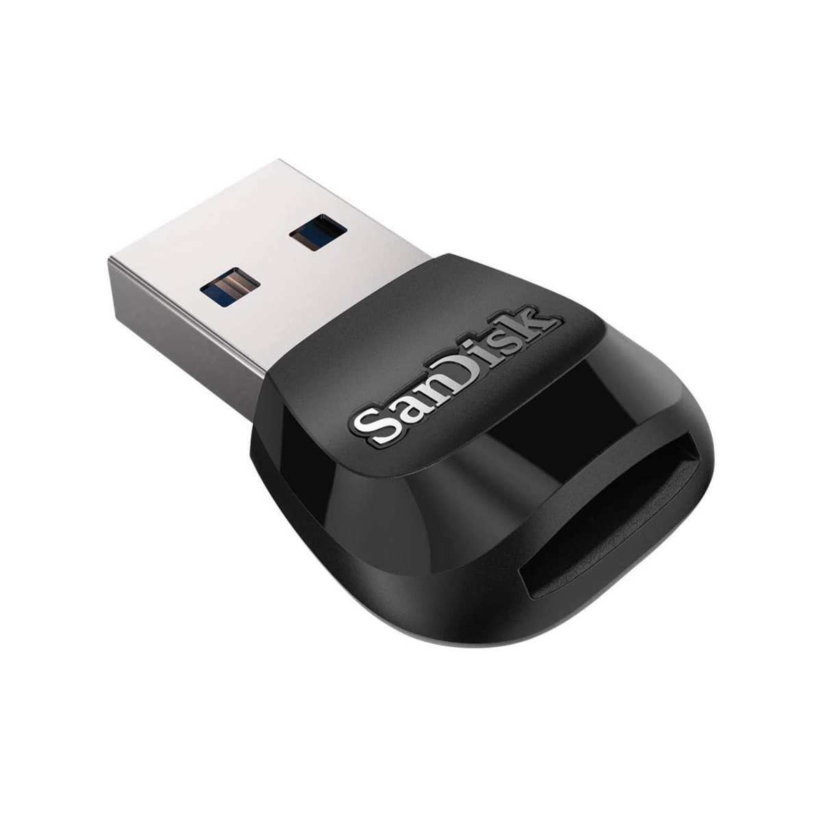 MobileMate USB 3.0 microSD card reader – angled view of the card reader