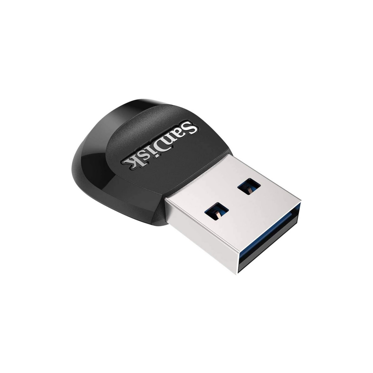 MobileMate USB 3.0 microSD card reader – angled view of the card reader