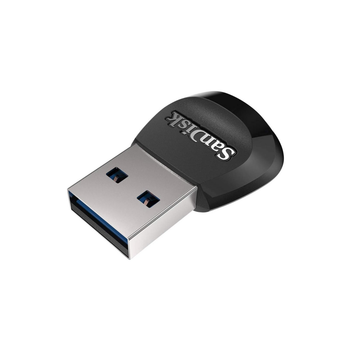 MobileMate USB 3.0 microSD card reader – angled view of the card reader
