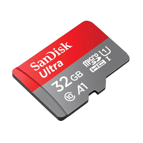 Ultra 32GB microSDHC – angled view of the card