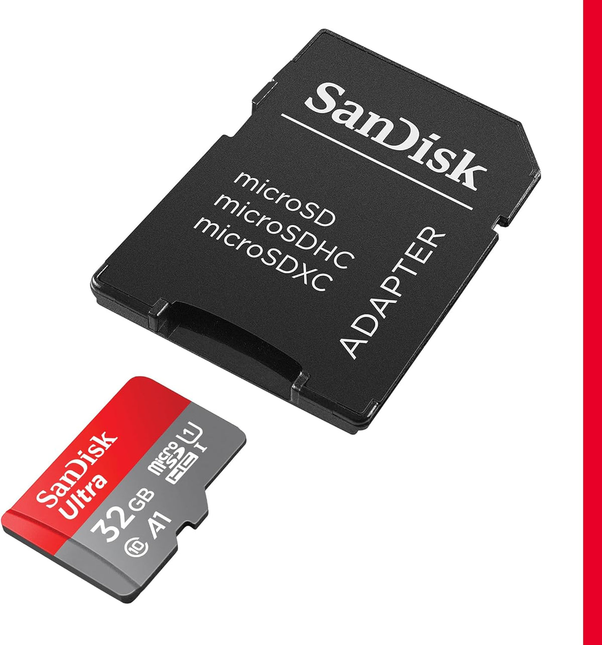 Ultra 32GB microSDHC – card with SD adapter
