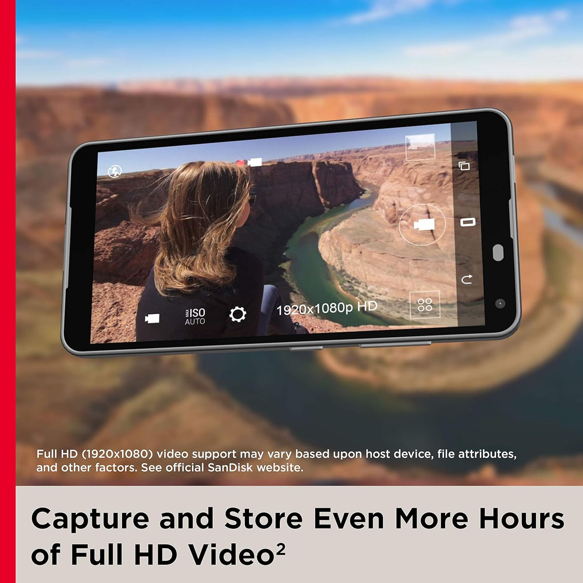 Ultra microSD card – Full HD video playing on a tablet