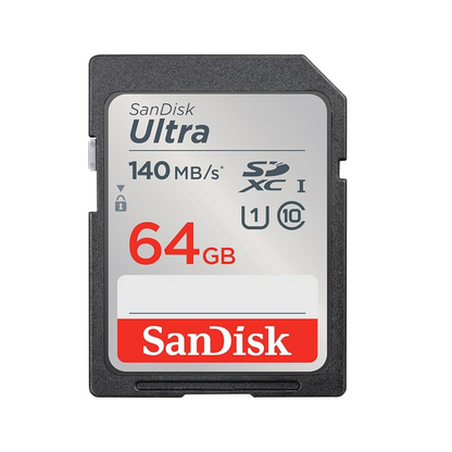 Ultra 64GB SDXC – front view of the card